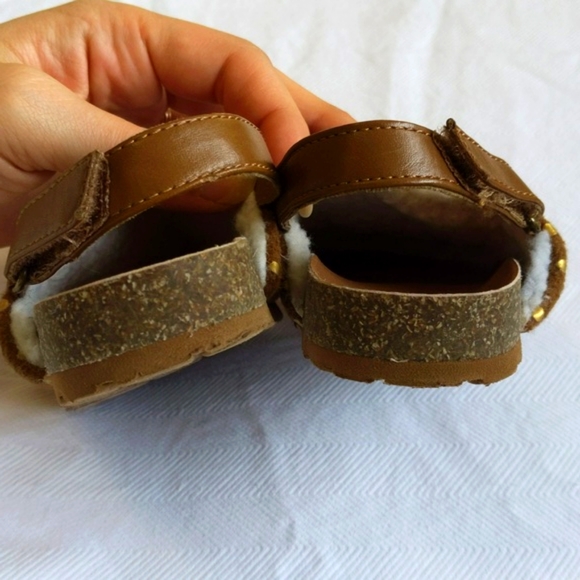 babyGap warm-lined clog style slippers with strap size 7-8 toddler girls - Picture 5 of 6